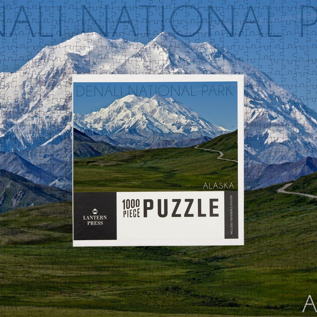 Denali National Park, Alaska, Mountain View, Jigsaw Puzzle Puzzle Lantern Press 