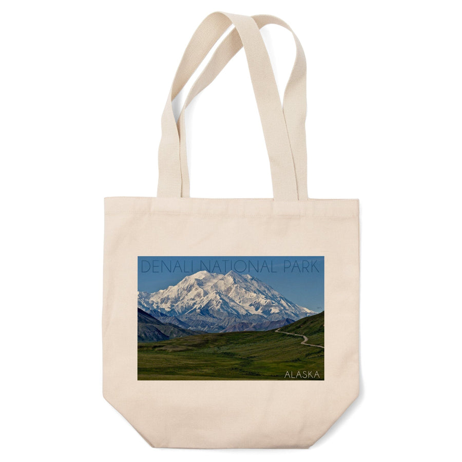 Denali National Park, Alaska, Mountain View, Lantern Press Photography, Tote Bag Totes Lantern Press 