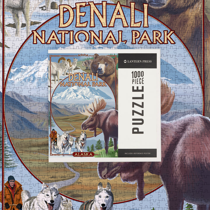 Denali National Park, Alaska, Park Views, Jigsaw Puzzle Puzzle Lantern Press 