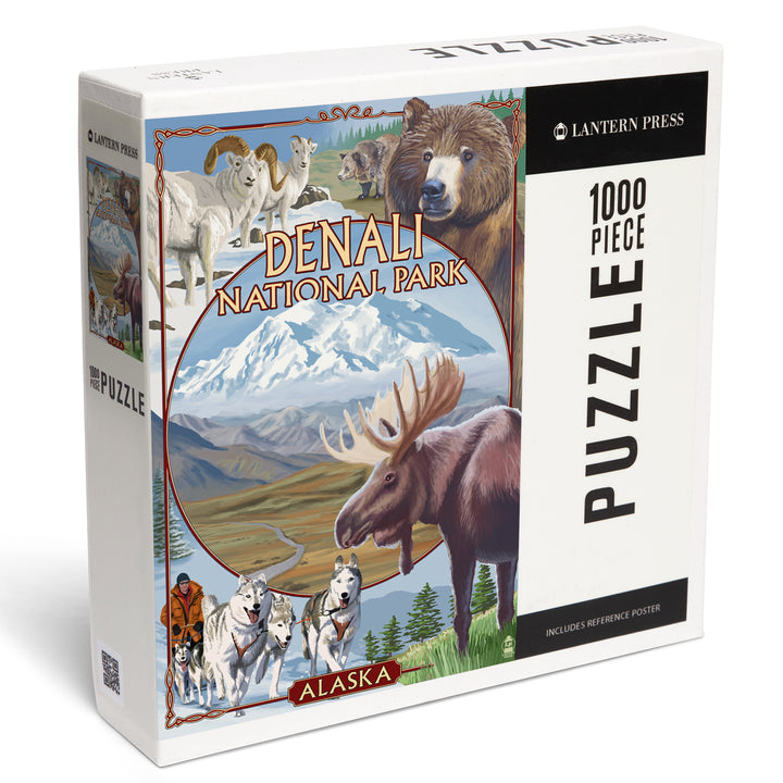Denali National Park, Alaska, Park Views, Jigsaw Puzzle Puzzle Lantern Press 