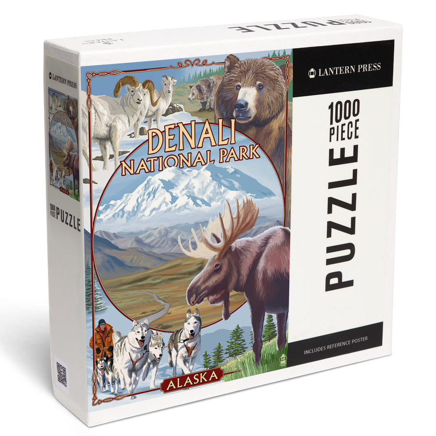Denali National Park, Alaska, Park Views, Jigsaw Puzzle Puzzle Lantern Press 