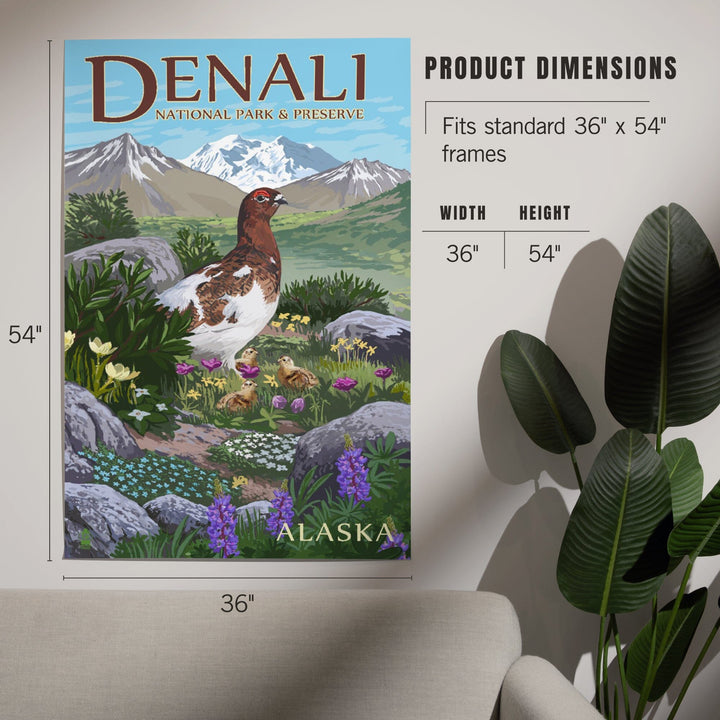 Denali National Park and Preserve, Alaska, Ptarmigan, Art & Giclee Prints Art Lantern Press 