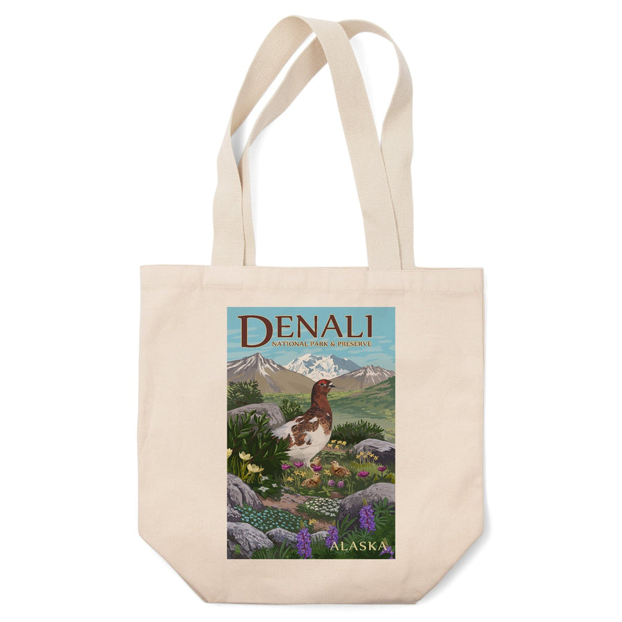 Denali National Park and Preserve, Alaska, Ptarmigan, Tote Bag Totes Lantern Press 