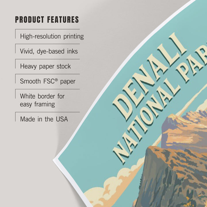 Denali National Park, Painterly, Bear, Art & Giclee Prints Art Lantern Press 