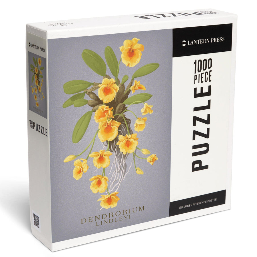 Dendrobium, Orchid, Vintage Flora, Jigsaw Puzzle Puzzle Lantern Press 