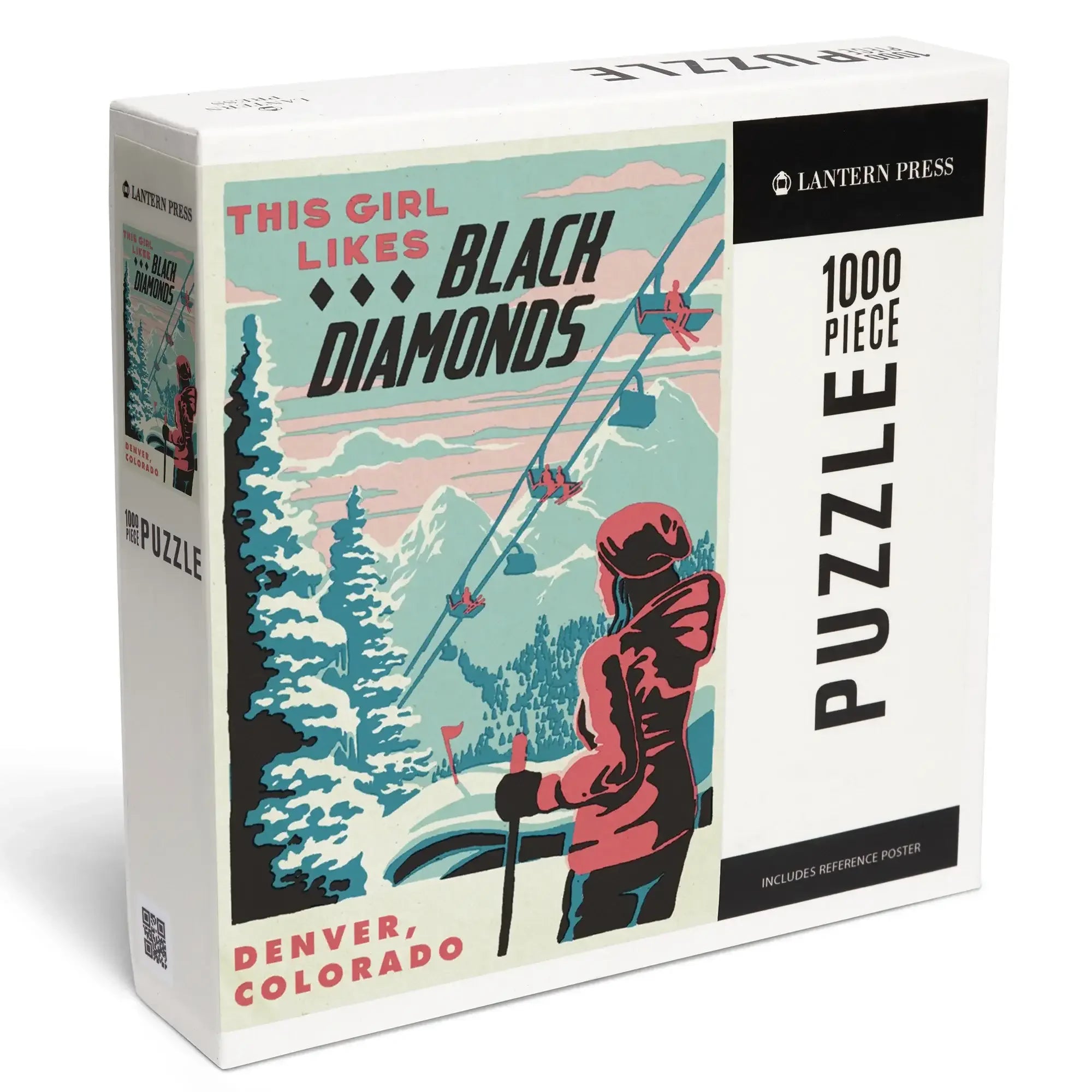 Denver, Colorado, Ski Black Diamond, 1000 piece jigsaw puzzle