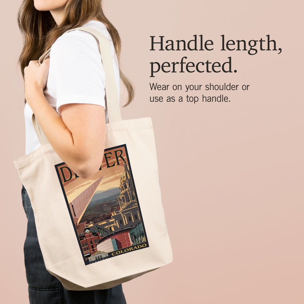 Denver, Colorado, Skyline View, Tote Bag Totes Lantern Press 