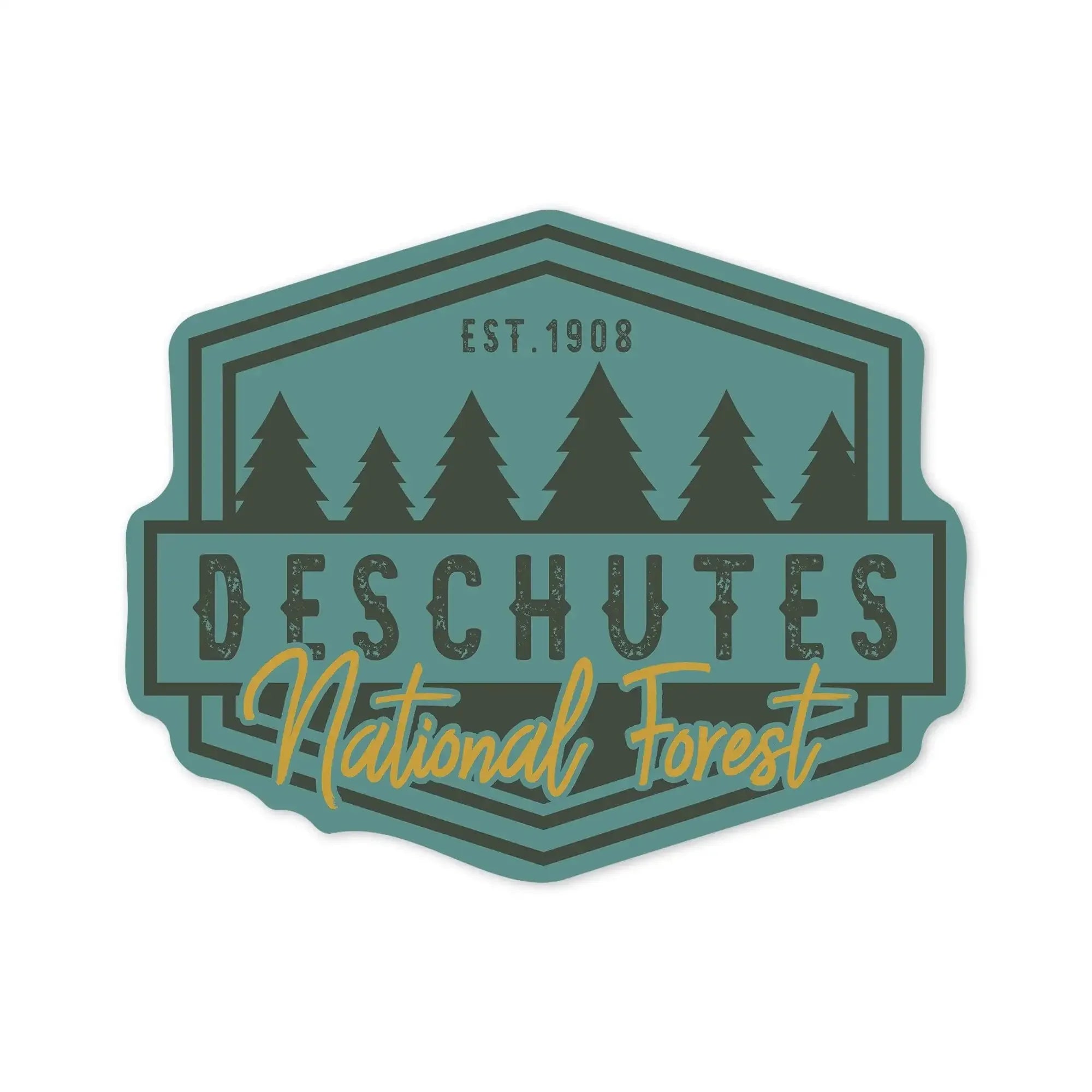 Deschutes National Forest, Oregon, Trees, Contour, outdoor vinyl ...