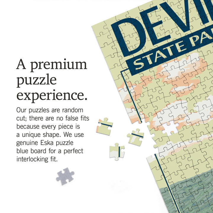 Devil's Lake Park, Wisconsin, Devil's Doorway, Jigsaw Puzzle Puzzle Lantern Press 