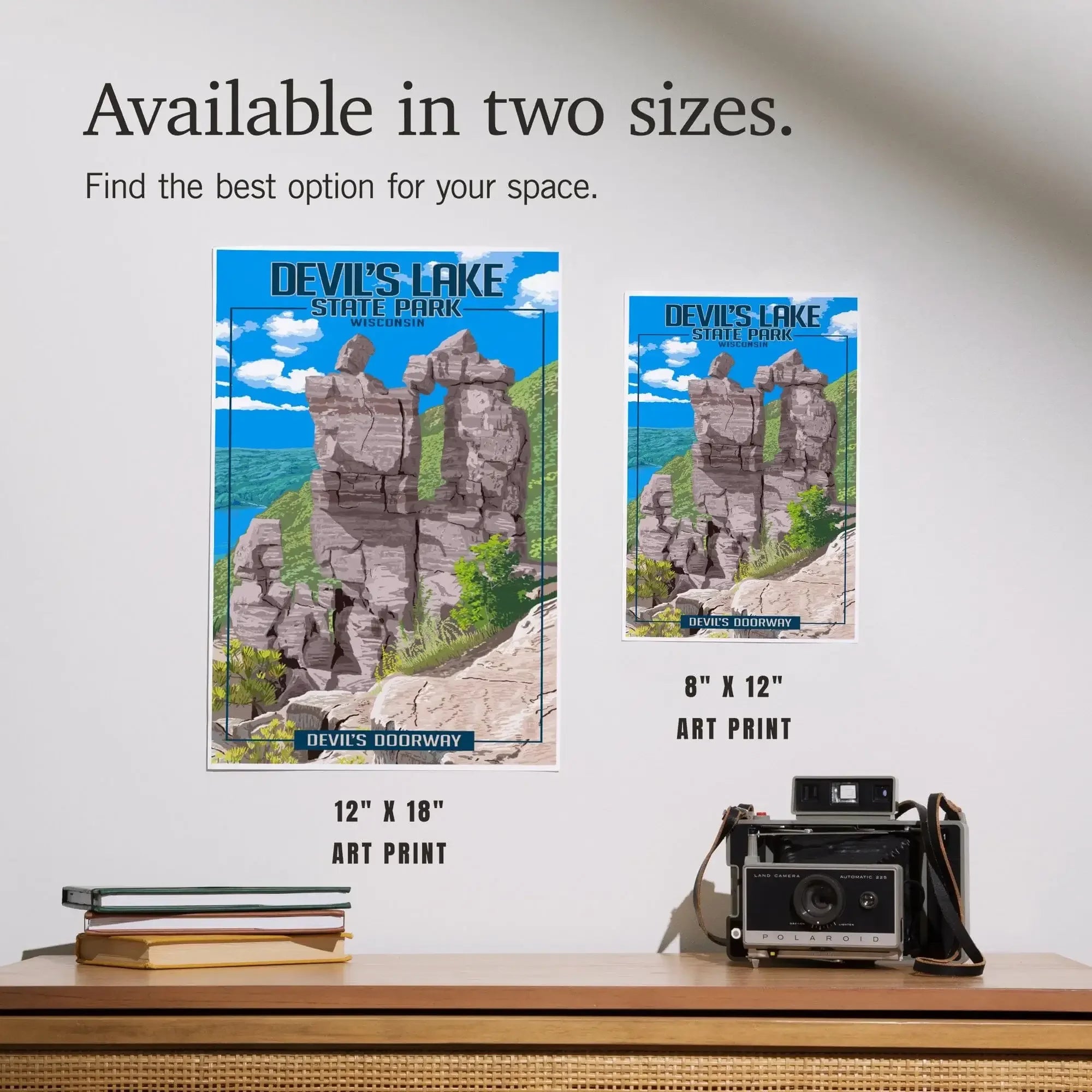 Devil's Lake State Park, Wisconsin, Devil's Doorway art prints