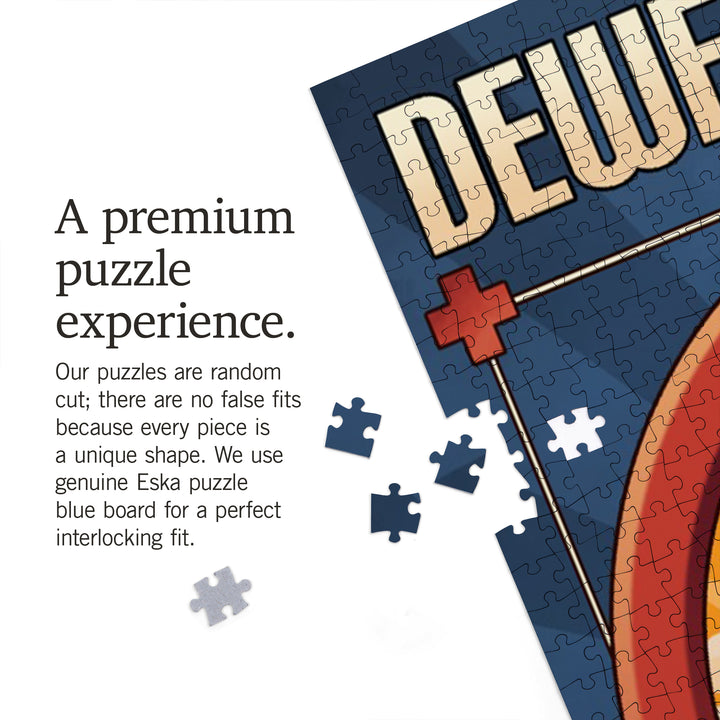 Dewey Beach, Delaware, Lifeguard Chair, Jigsaw Puzzle Puzzle Lantern Press 