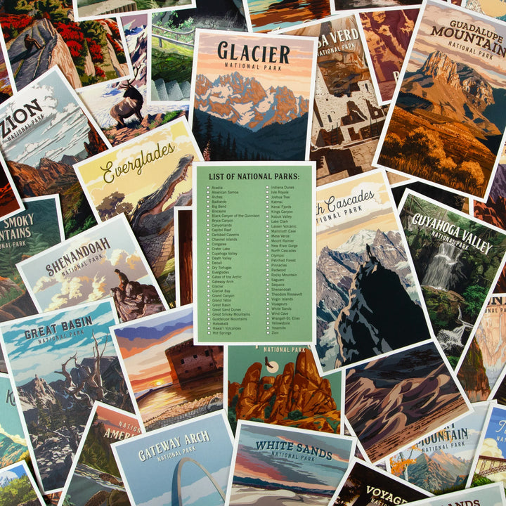 Protect Our National Parks, 63 Postcard Set, Unique Images from each National Park