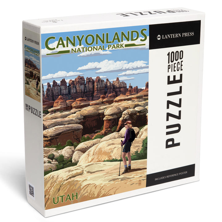 Canyonlands National Park, Utah, Hiker Scene, Jigsaw Puzzle