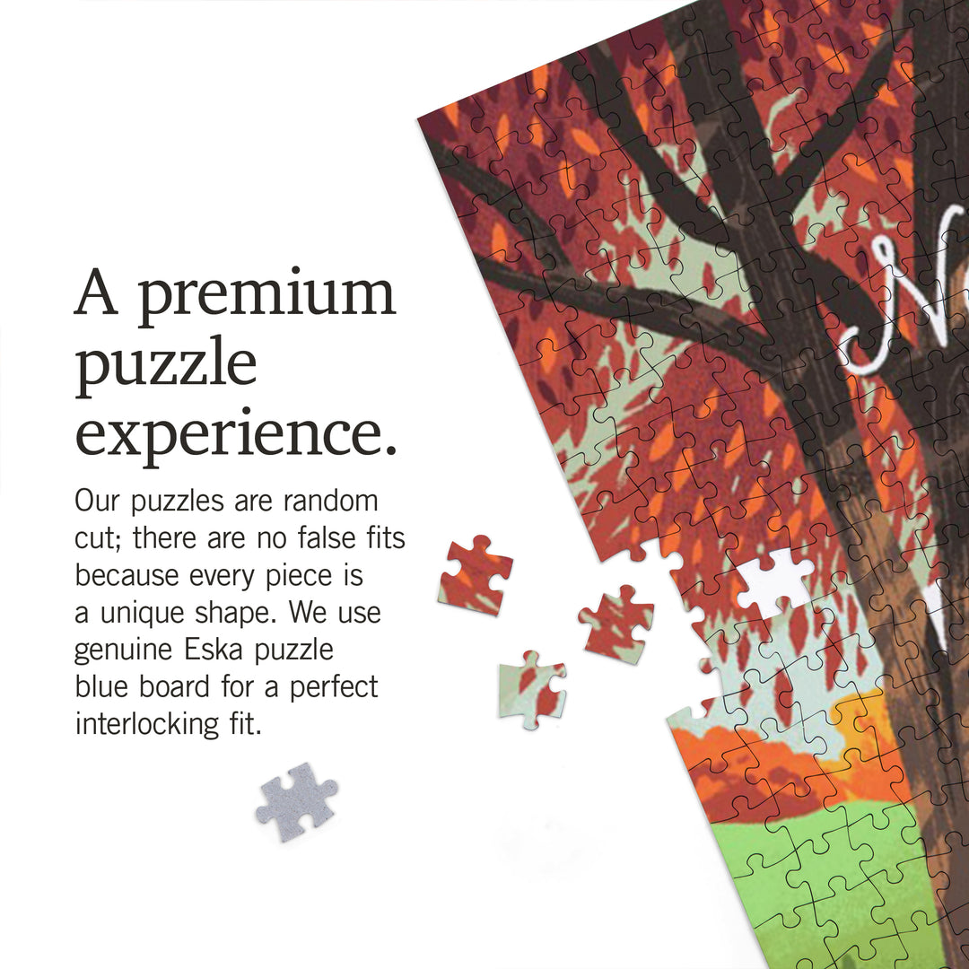 Asheville, North Carolina, Off to Wander, Cycling with Hills, Fall Colors, Jigsaw Puzzle