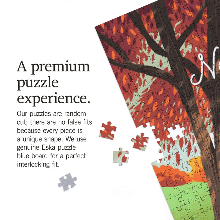 Asheville, North Carolina, Off to Wander, Cycling with Hills, Fall Colors, Jigsaw Puzzle