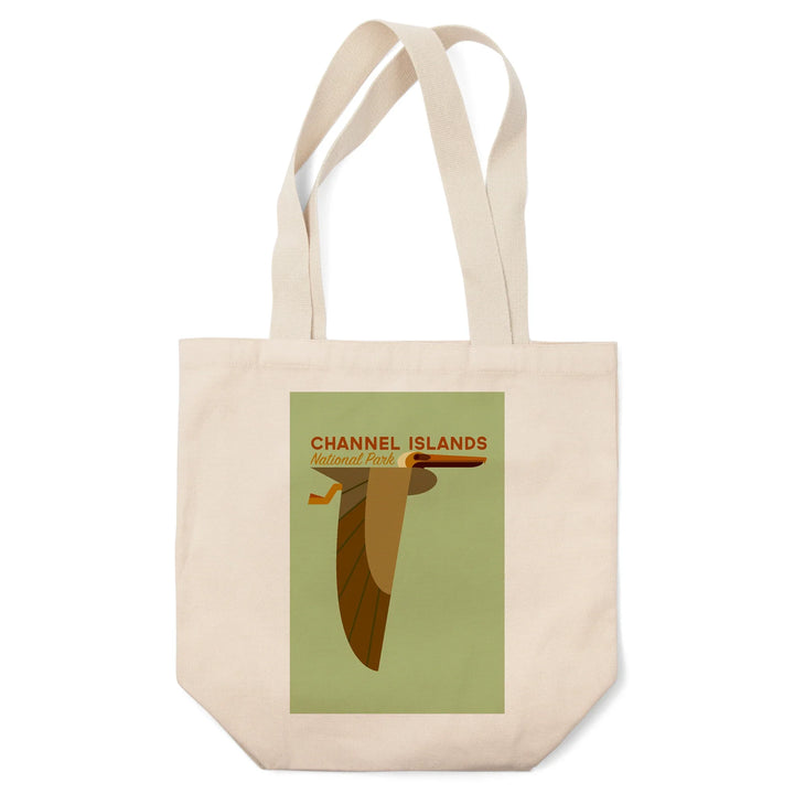 Channel Islands National Park, California, Pelican, Geometric,, Tote Bag