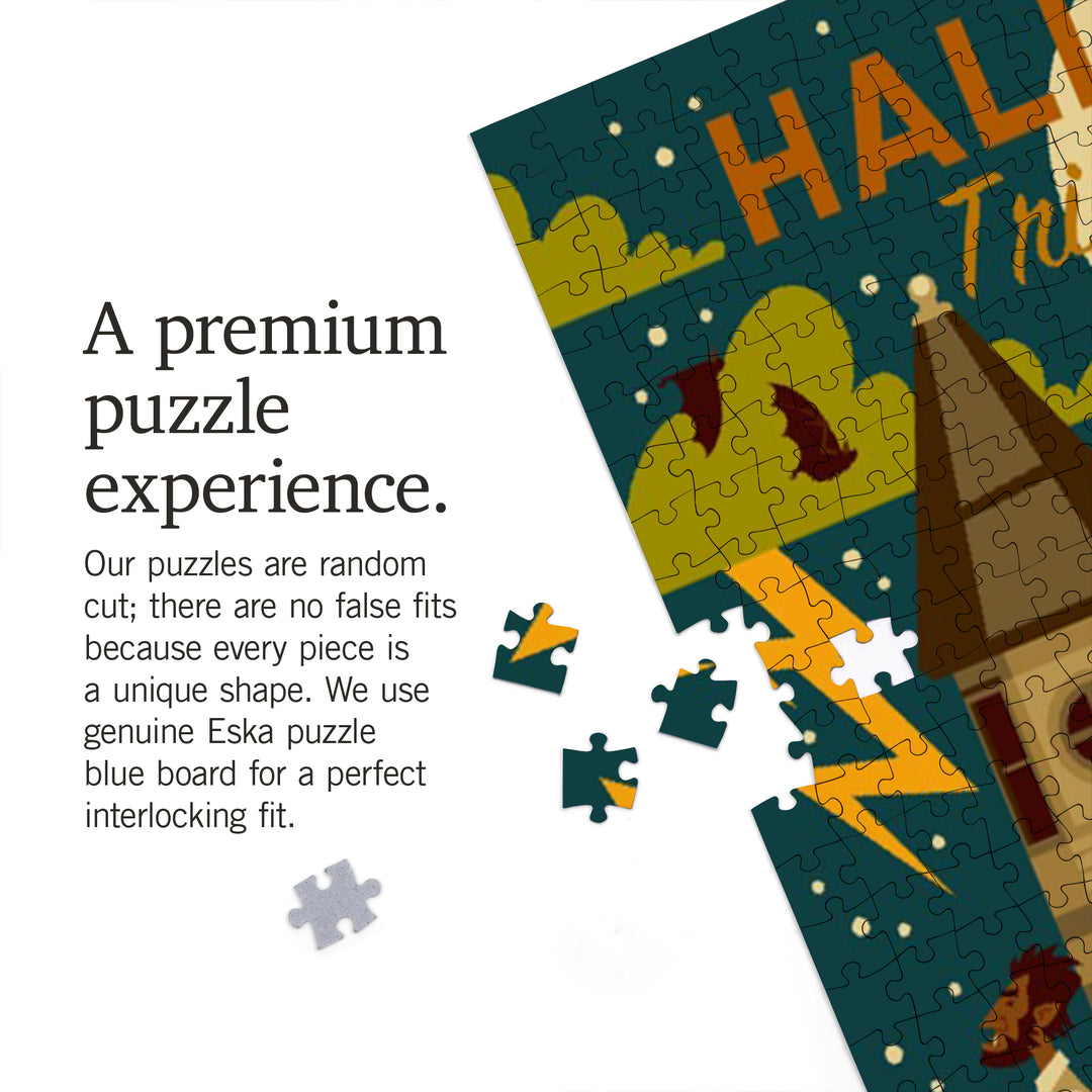 Halloween, Trick or Treat, Geometric, 1000 Piece Jigsaw Puzzle