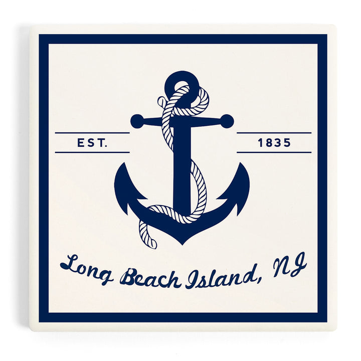 Long Beach Island, New Jersey, Blue and White Anchor, Coasters