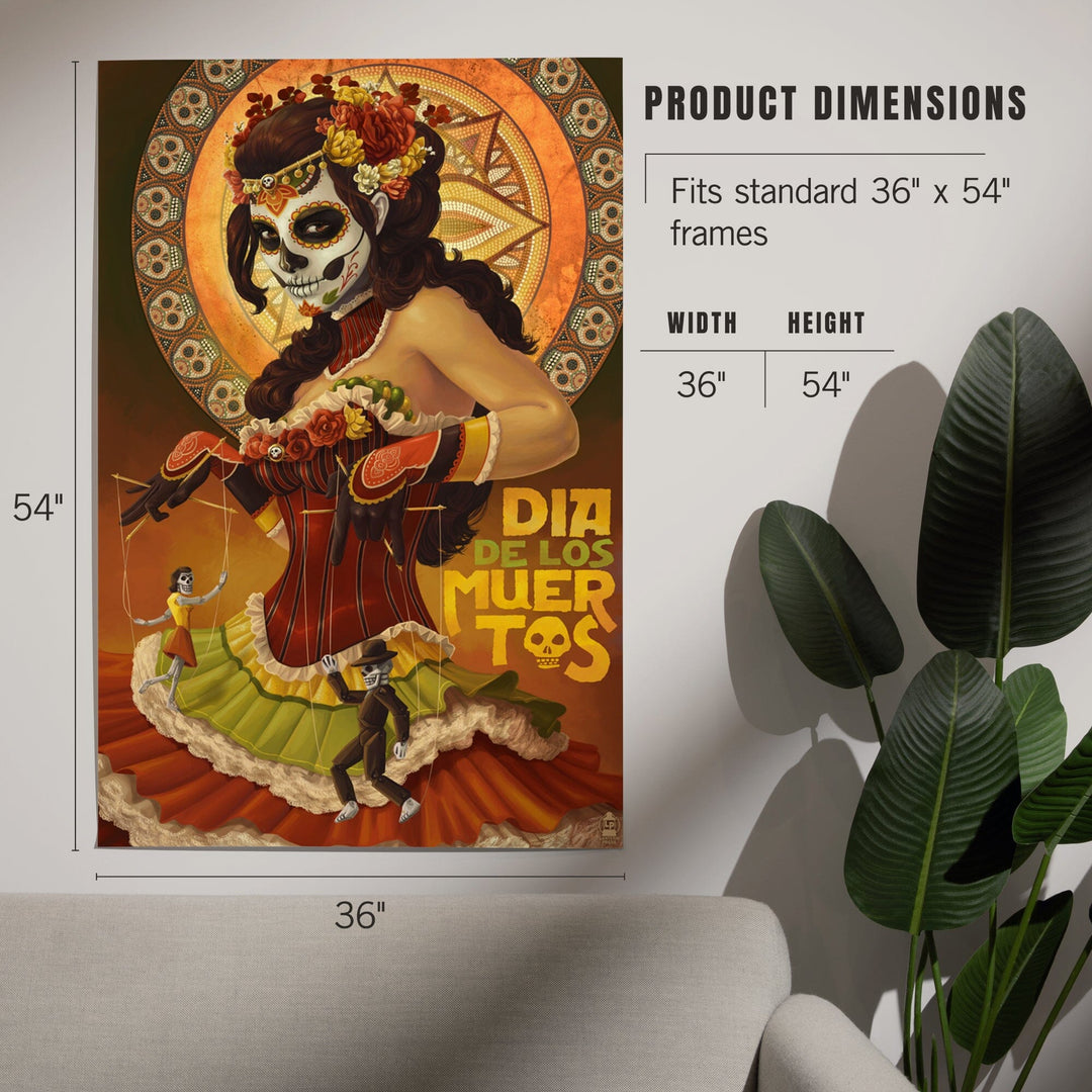 Dia De Los Muertos Marionettes, Day of the Dead, Art & Giclee Prints - Lantern Press