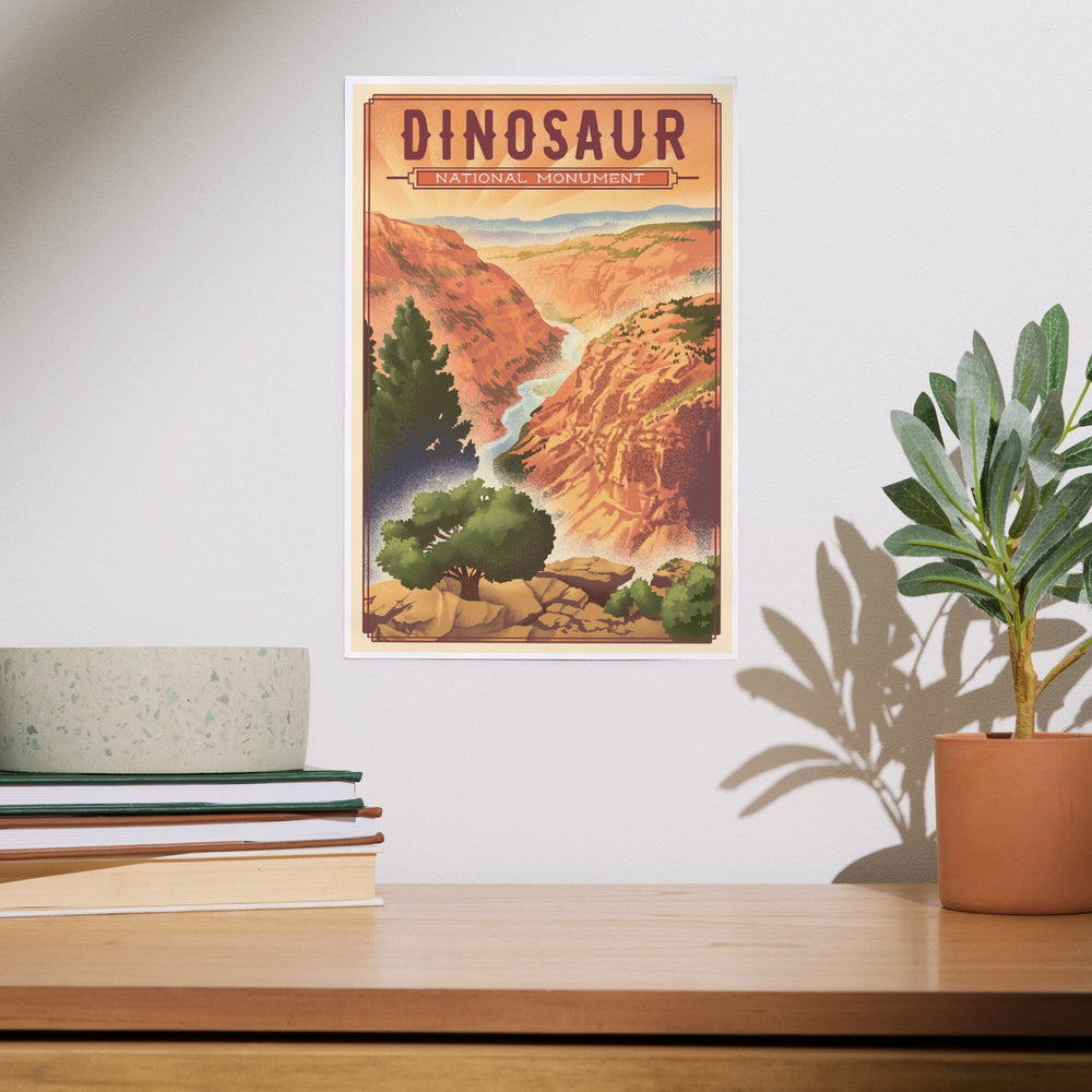 Dinosaur National Monument, Colorado, Lithograph, Art & Giclee Prints Art Lantern Press 