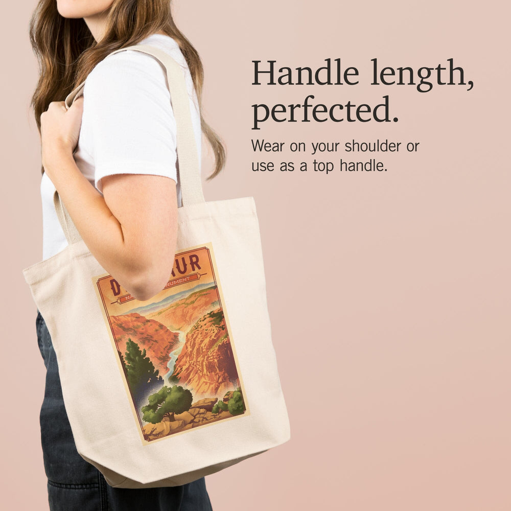 Dinosaur National Monument, Colorado, Lithograph, Tote Bag Totes Lantern Press 