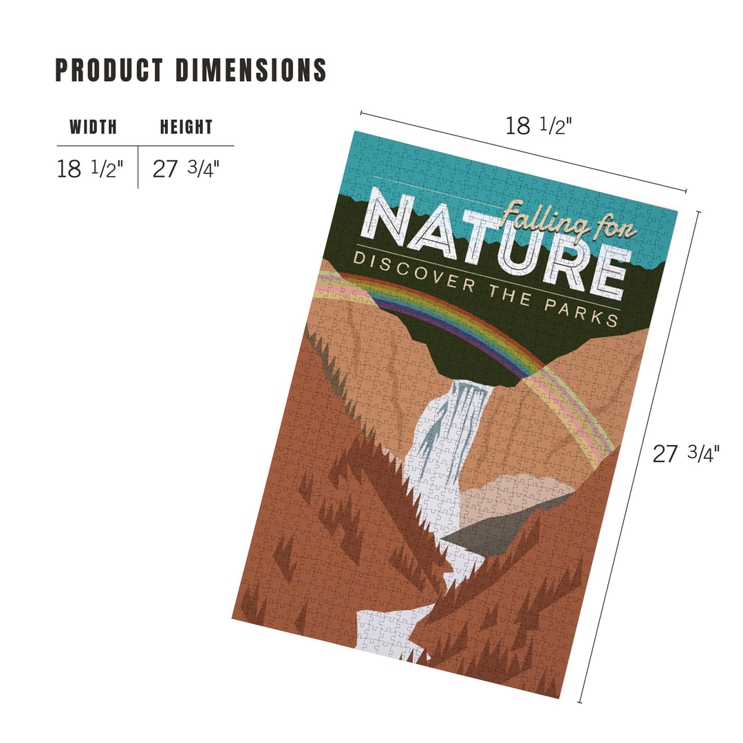 Discover the Parks, Falling for Nature, Jigsaw Puzzle Puzzle Lantern Press 