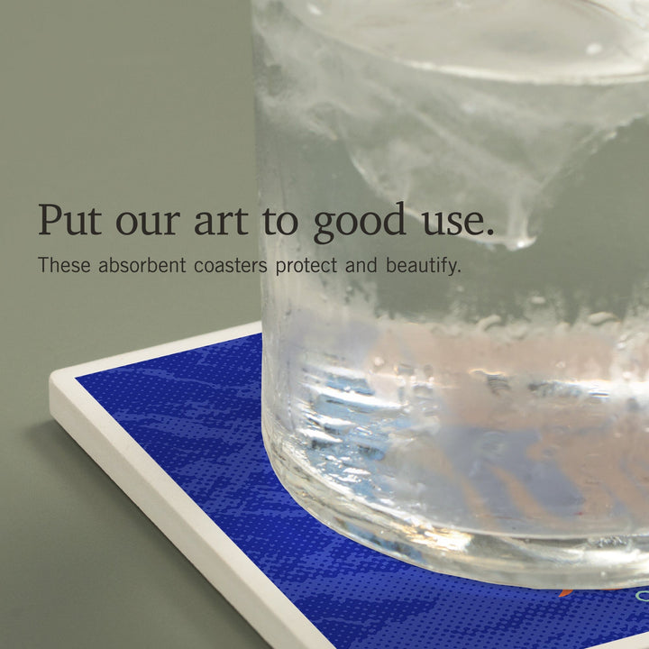 Dockside Collection, Quiet Explorer, Squid, Coasters Coasters Lantern Press 