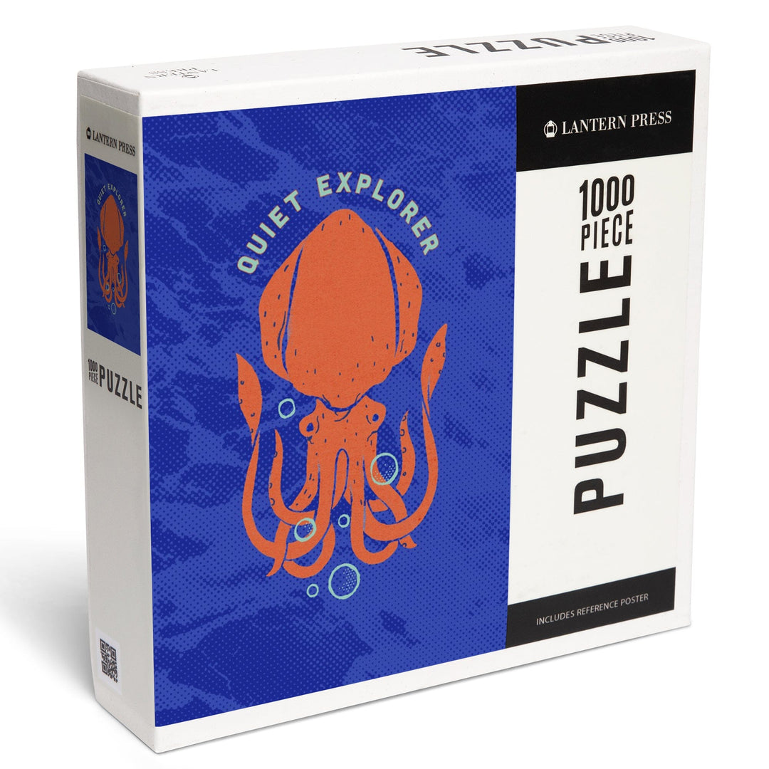 Dockside Collection, Quiet Explorer, Squid, Jigsaw Puzzle - Lantern Press