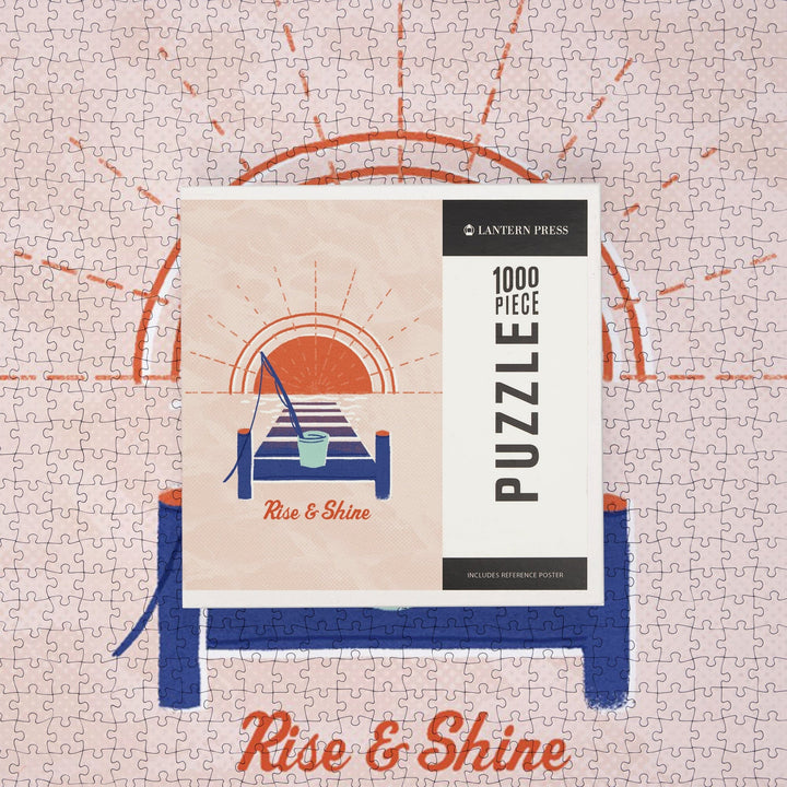 Dockside Collection, Rise and Shine, Dock, Jigsaw Puzzle - Lantern Press