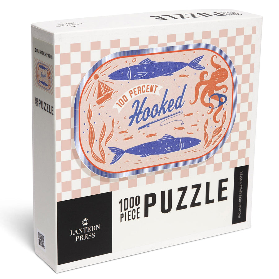 Dockside Series, 100% Hooked, Jigsaw Puzzle - Lantern Press