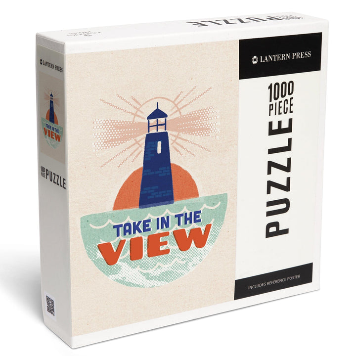 Dockside Series, Lighthouse, Jigsaw Puzzle - Lantern Press