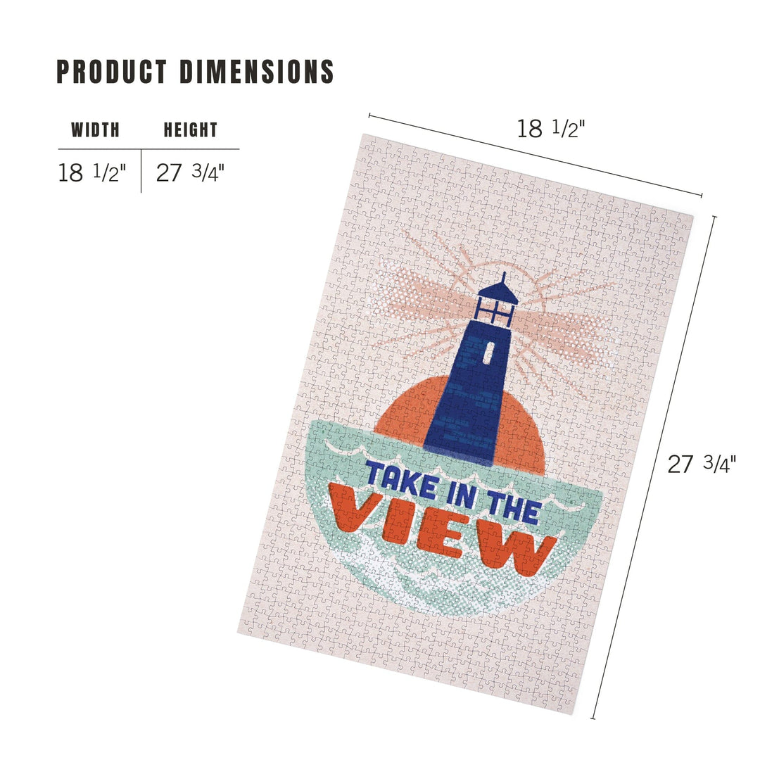 Dockside Series, Lighthouse, Jigsaw Puzzle - Lantern Press