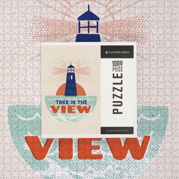 Dockside Series, Lighthouse, Jigsaw Puzzle - Lantern Press