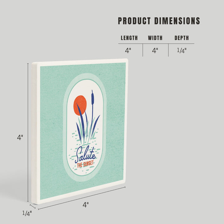 Dockside Series, Reeds, Coasters Coasters Lantern Press 