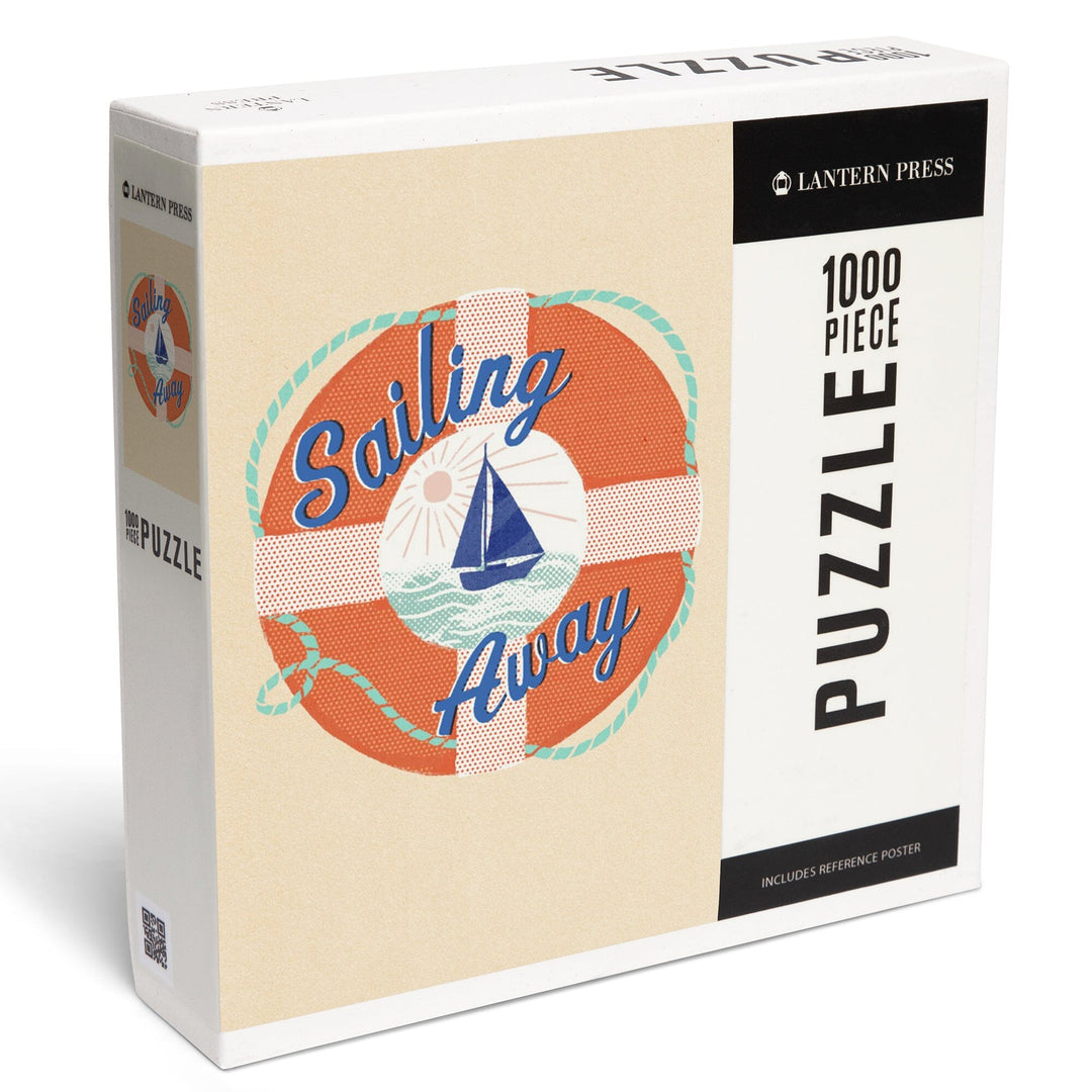 Dockside Series, Sailing Away, Jigsaw Puzzle - Lantern Press