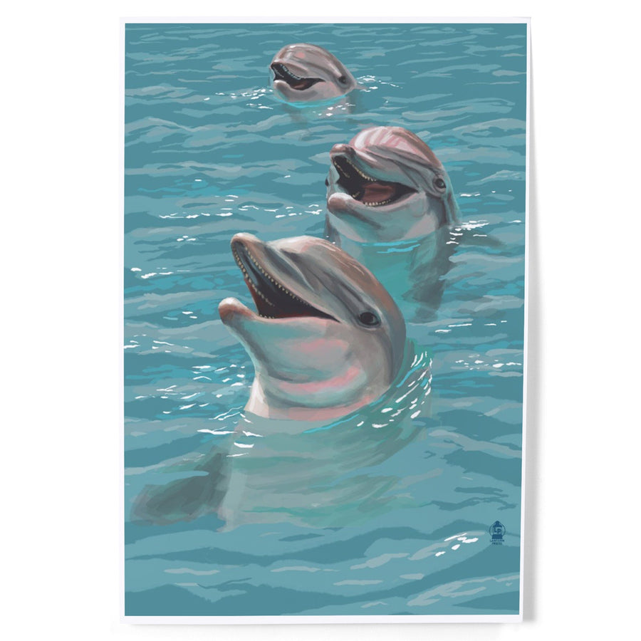 Dolphins, Art & Giclee Prints Art Lantern Press 