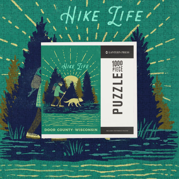 Door County, Wisconsin, Lake Life Series, Hike Life, Jigsaw Puzzle Puzzle Lantern Press 