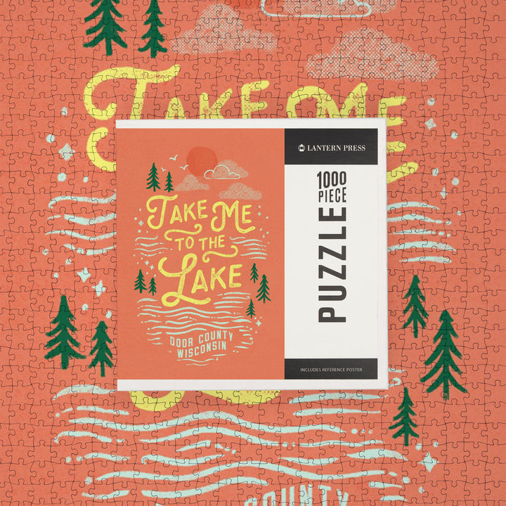 Door County, Wisconsin, Lake Life Series, Take Me to The Lake, Jigsaw Puzzle Puzzle Lantern Press 