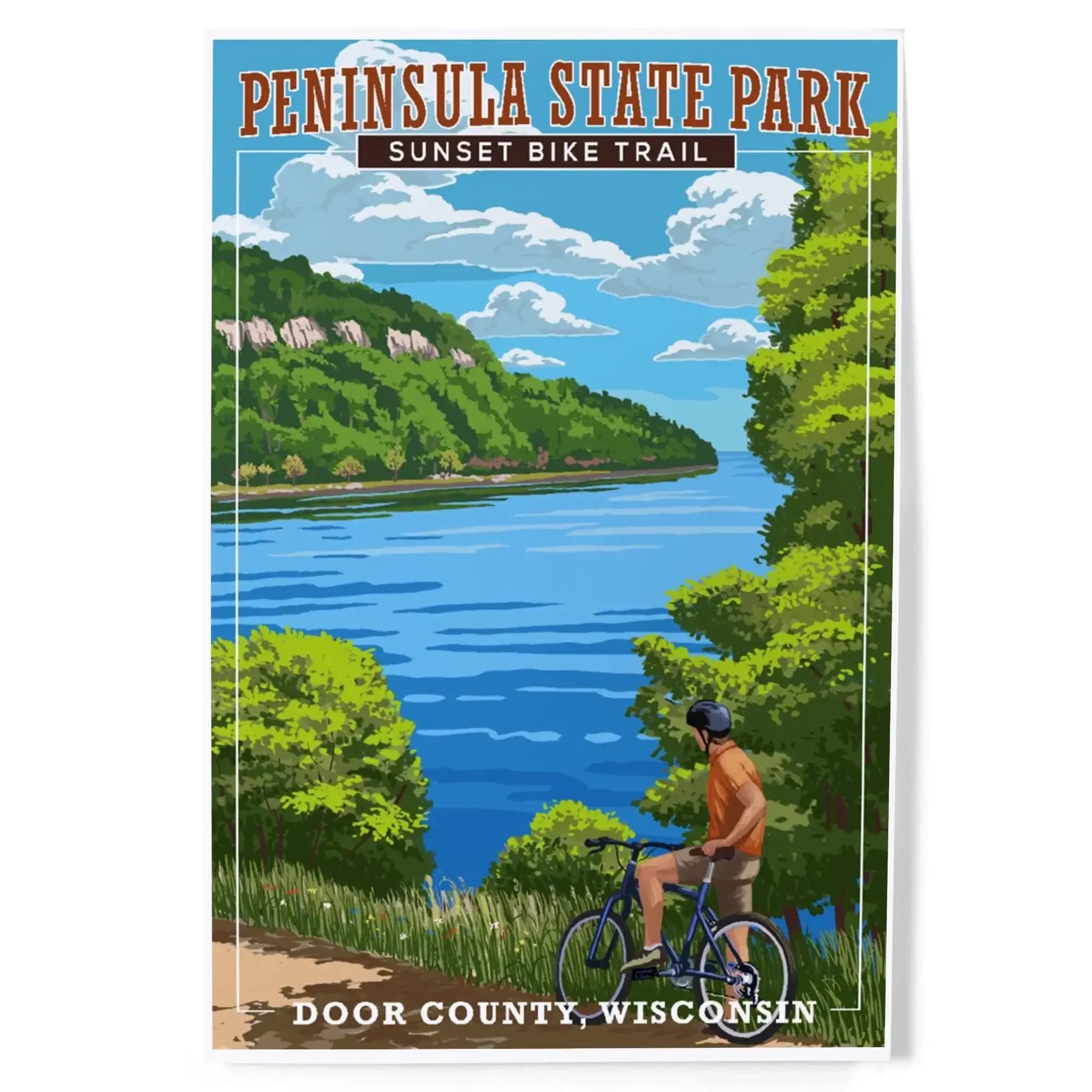 Door County, Wisconsin, Peninsula State Park, Sunset Bike Trail