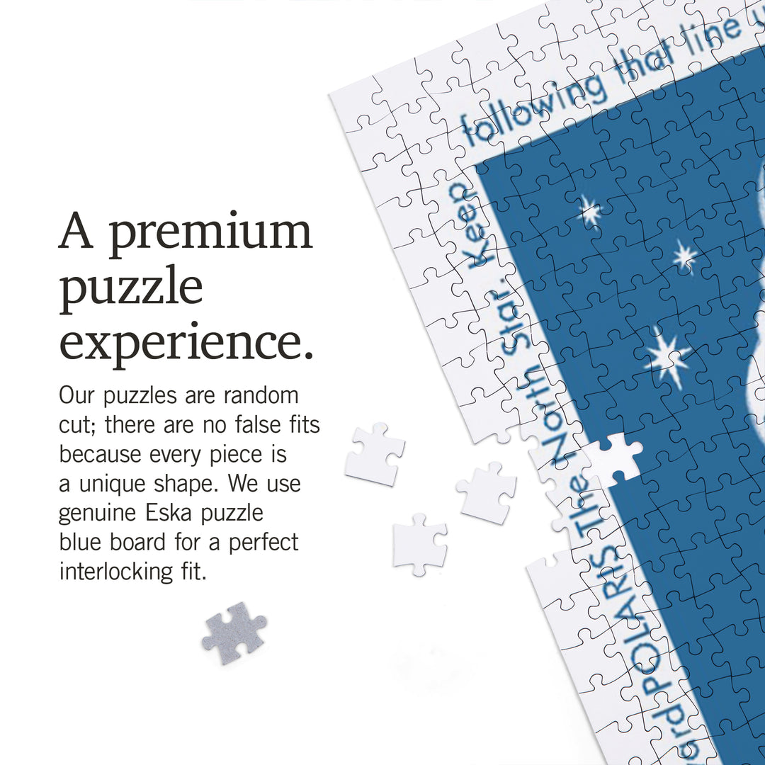 Drawings in the Stars Collection, Cassiopeia, The Seated Queen Constellation, Jigsaw Puzzle Puzzle Lantern Press 