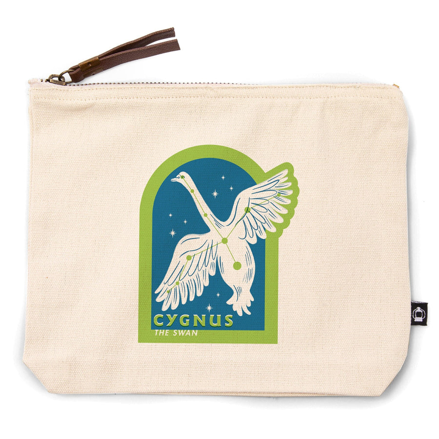 Drawings in the Stars Collection, Cygnus, The Swan Constellation, Contour, Accessory Go Bag Totes Lantern Press 