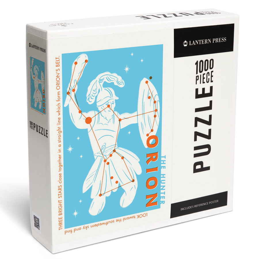 Drawings in the Stars Collection, Orion, The Hunter Constellation, Jigsaw Puzzle Puzzle Lantern Press 