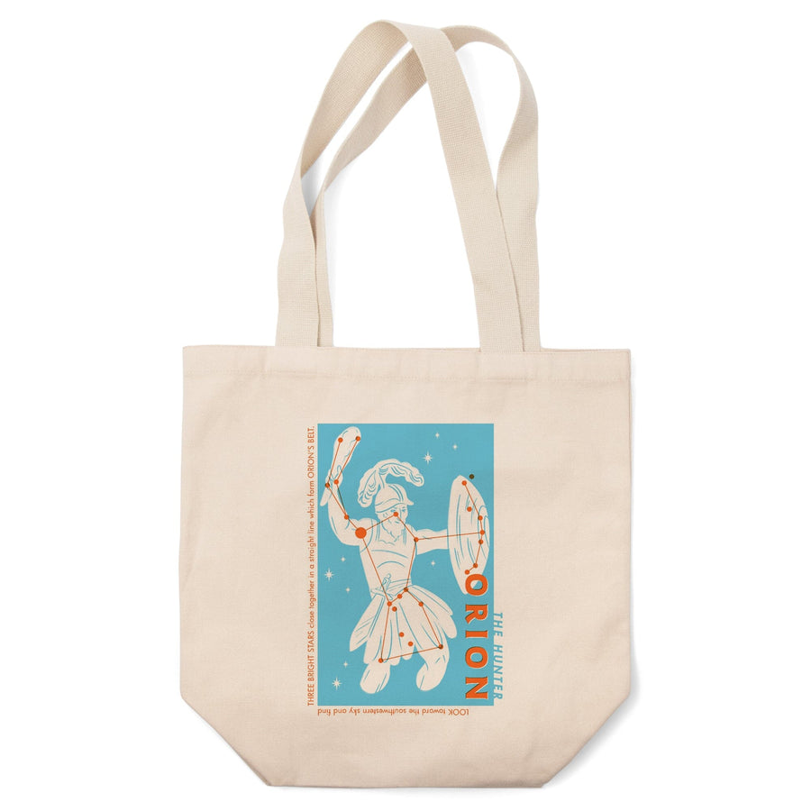 Drawings in the Stars Collection, Orion, The Hunter Constellation, Tote Bag Totes Lantern Press 