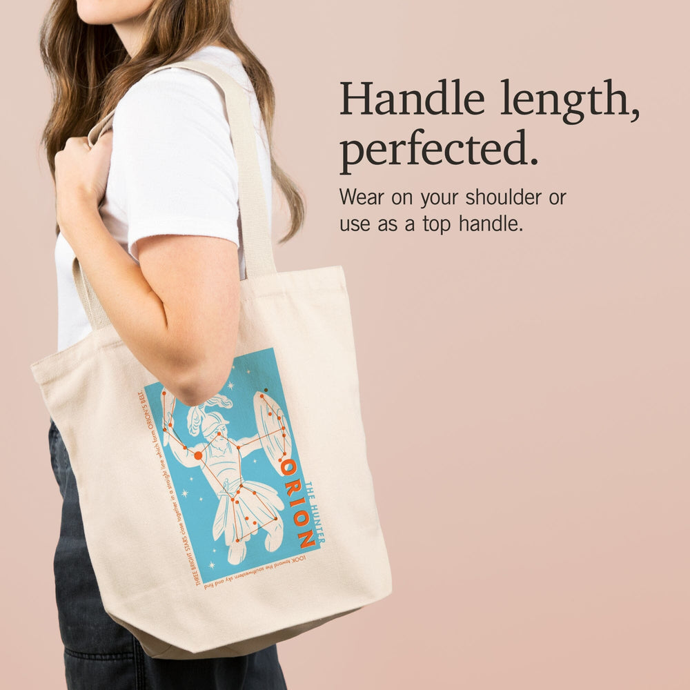Drawings in the Stars Collection, Orion, The Hunter Constellation, Tote Bag Totes Lantern Press 
