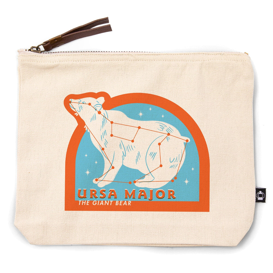 Drawings in the Stars Collection, Ursa Major, The Giant Bear Constellation, Contour, Accessory Go Bag Totes Lantern Press 