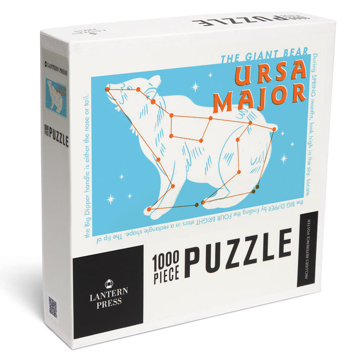 Drawings in the Stars Collection, Ursa Major, The Giant Bear Constellation, Jigsaw Puzzle Puzzle Lantern Press 