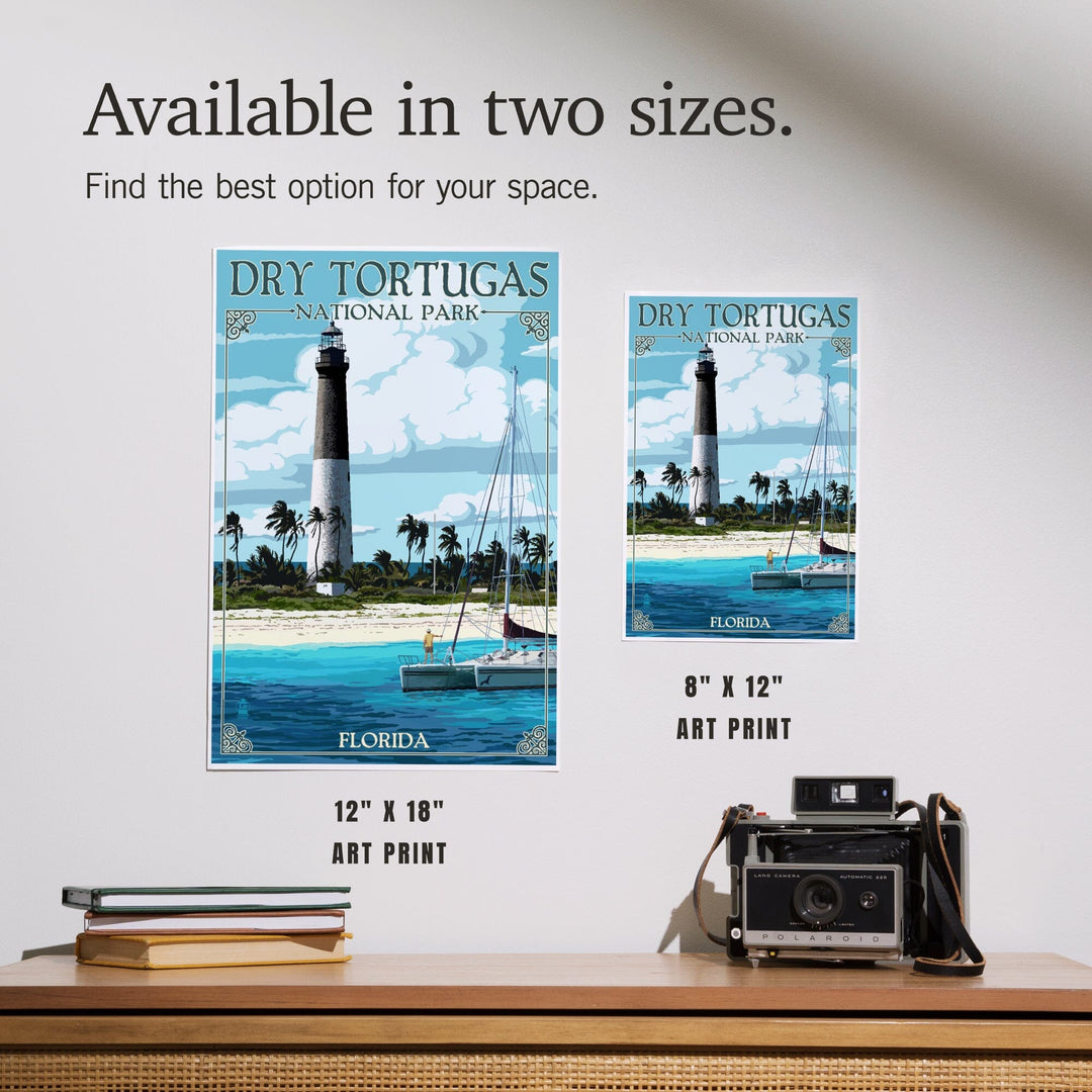 Dry Tortugas National Park, Florida, Lighthouse, Painterly Series, Art & Giclee Prints Art Lantern Press 