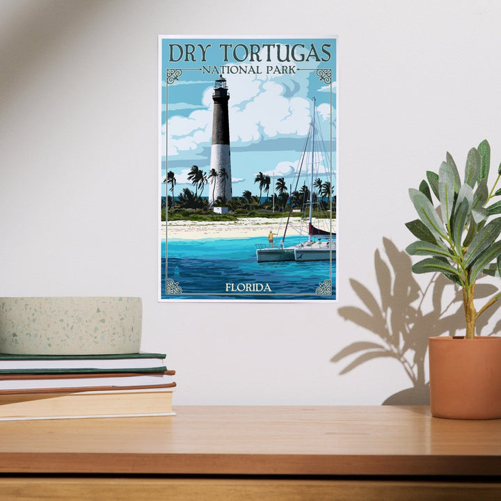 Dry Tortugas National Park, Florida, Lighthouse, Painterly Series, Art & Giclee Prints Art Lantern Press 