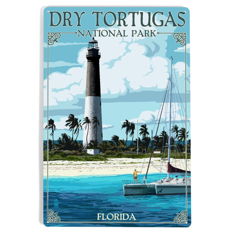 Dry Tortugas National Park, Florida, Lighthouse, Painterly Series, Metal Signs Metal Lantern Press 