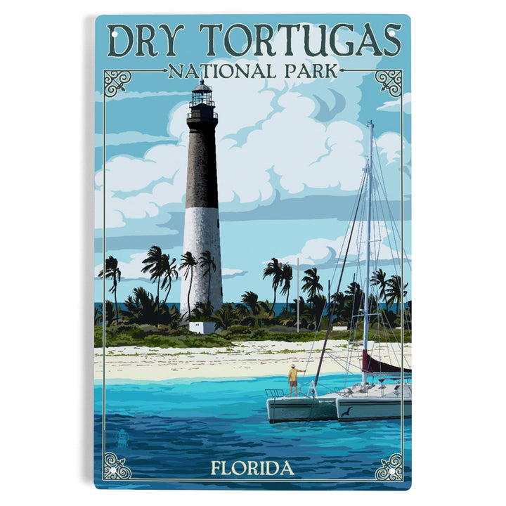 Dry Tortugas National Park, Florida, Lighthouse, Painterly Series, Metal Signs Metal Lantern Press 